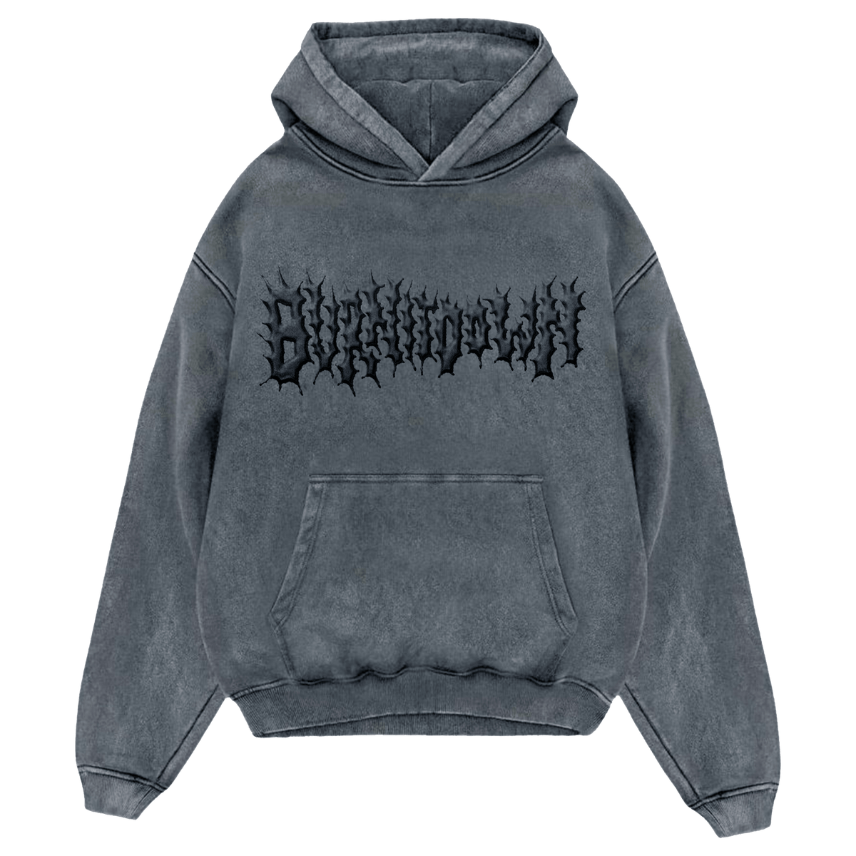 Logo Hoodie - Washed Grey