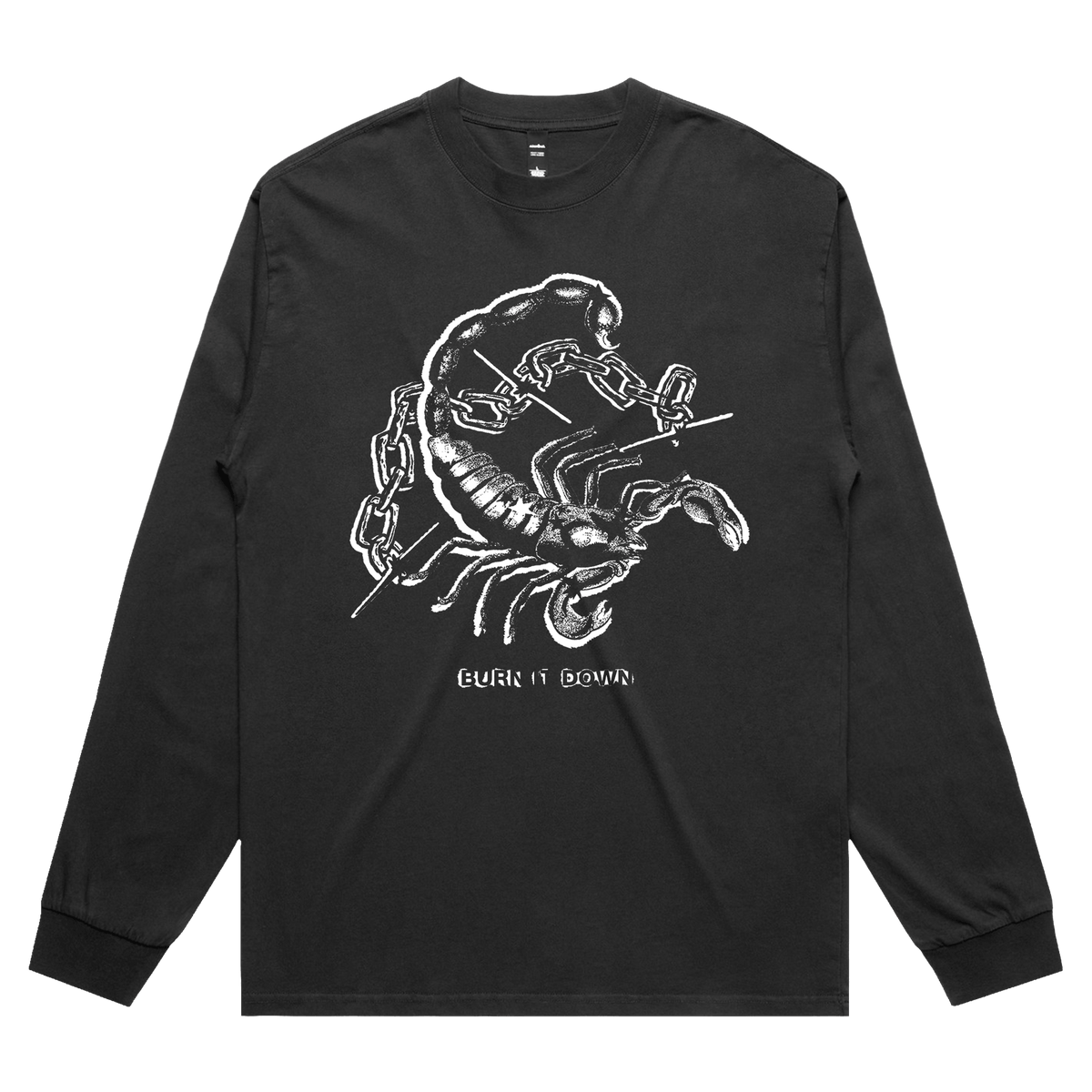 Scorpion Chain Longsleeve - Washed Black