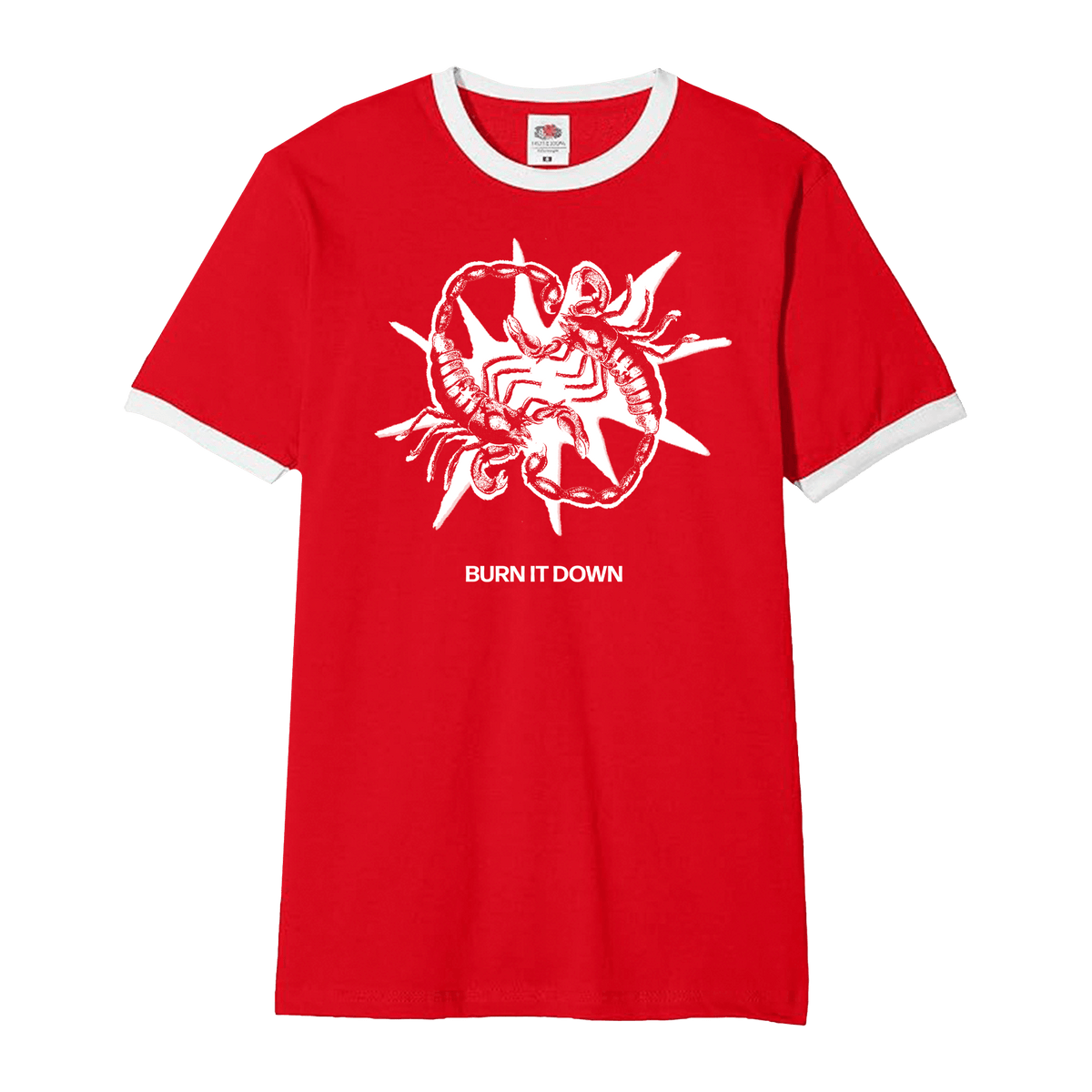 Scorpion Ringer Tee - Red/White