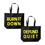 Defund Quiet Tote - Black